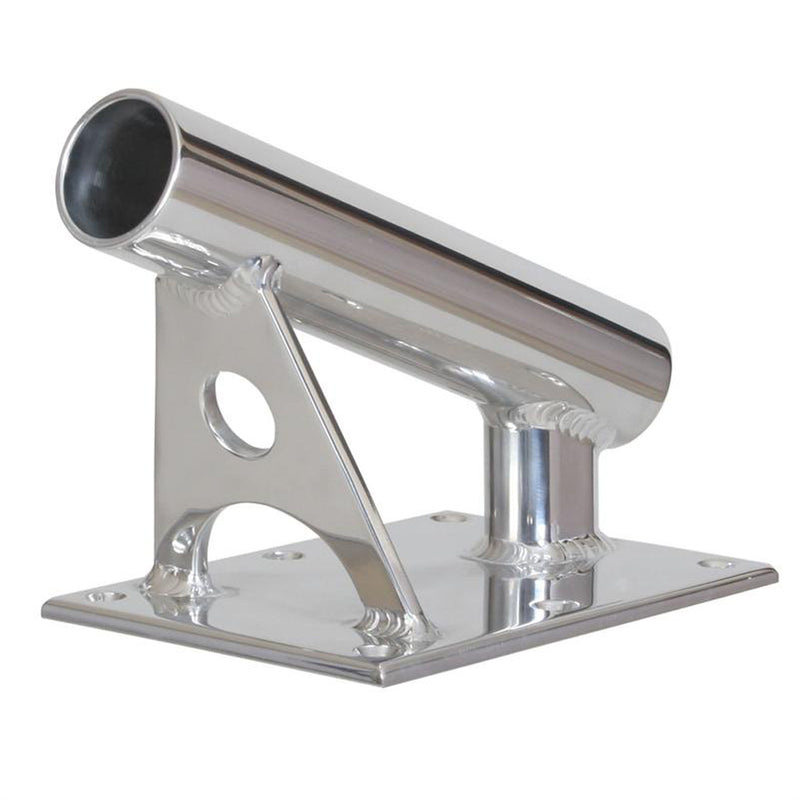 Lee's MX Pro Series Fixed Angle Center Rigger Holder - 22 Degree - 1.5" ID - Bright Silver