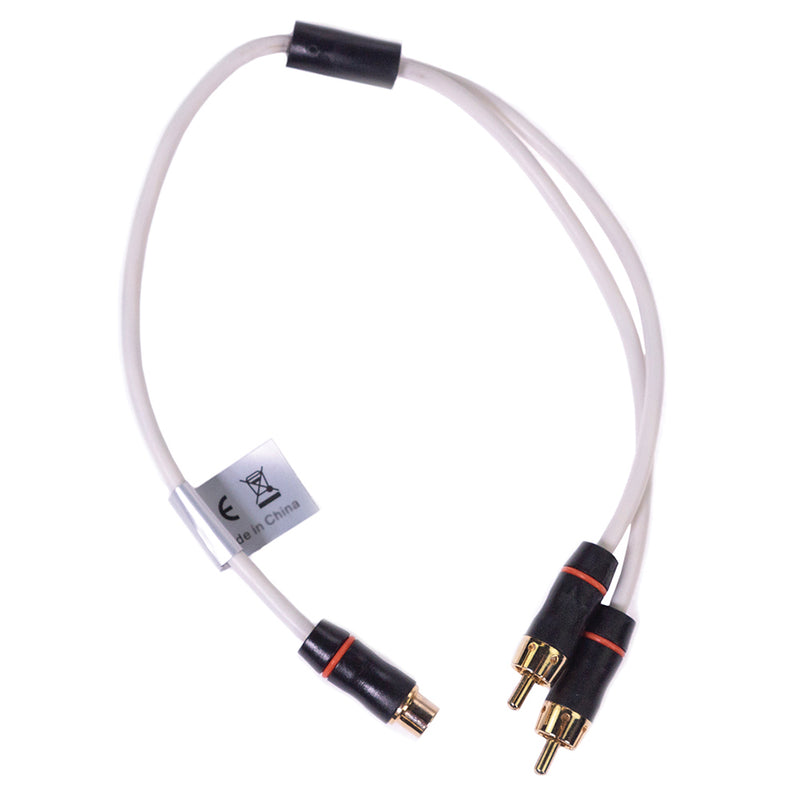FUSION Performance RCA Cable Splitter - 1 Female to 2 Male - .9