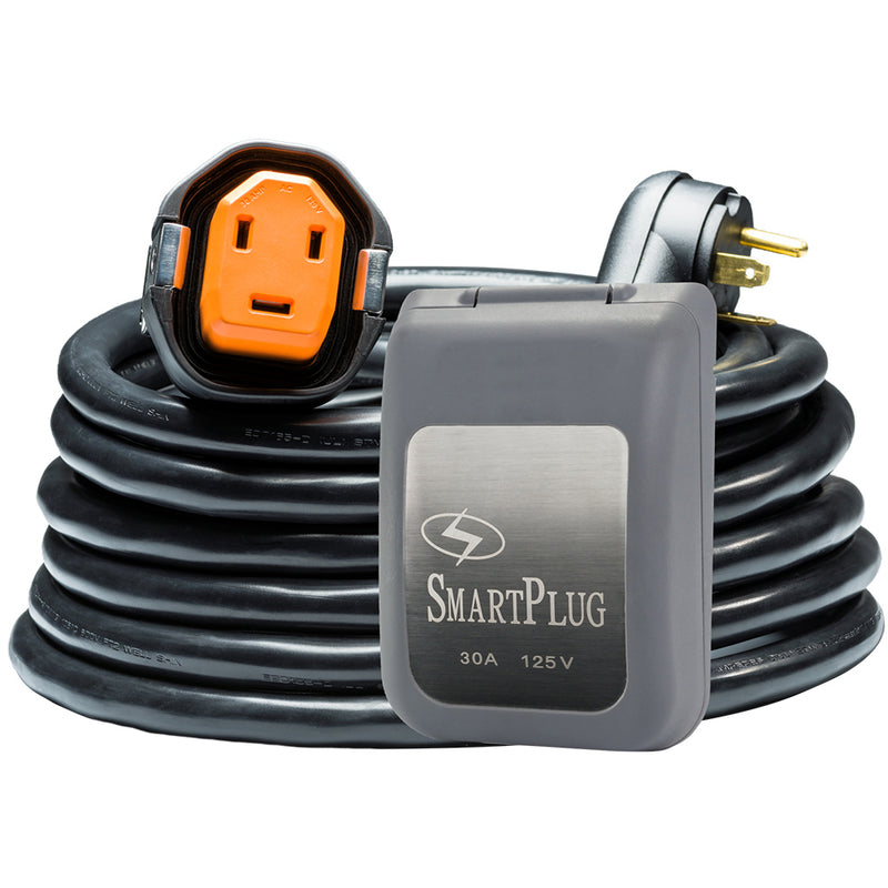 SmartPlug RV Kit 30 Amp 30 Dual Configuration Cordset - Black (SPX X Park Power)  Non Metallic Inlet - Gray