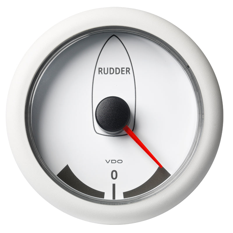 Veratron 3-3/8" (85MM) ViewLine Rudder Angle Indicator -45/+45 - 8 to 32V - White Dial  Bezel