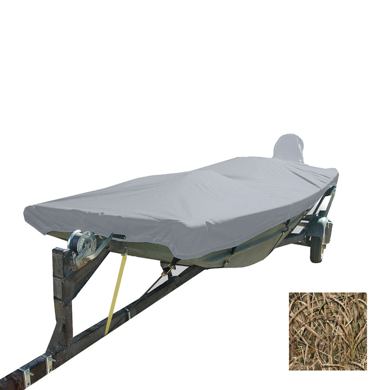 Carver Performance Poly-Guard Styled-to-Fit Boat Cover f/14.5 Open Jon Boats - Shadow Grass