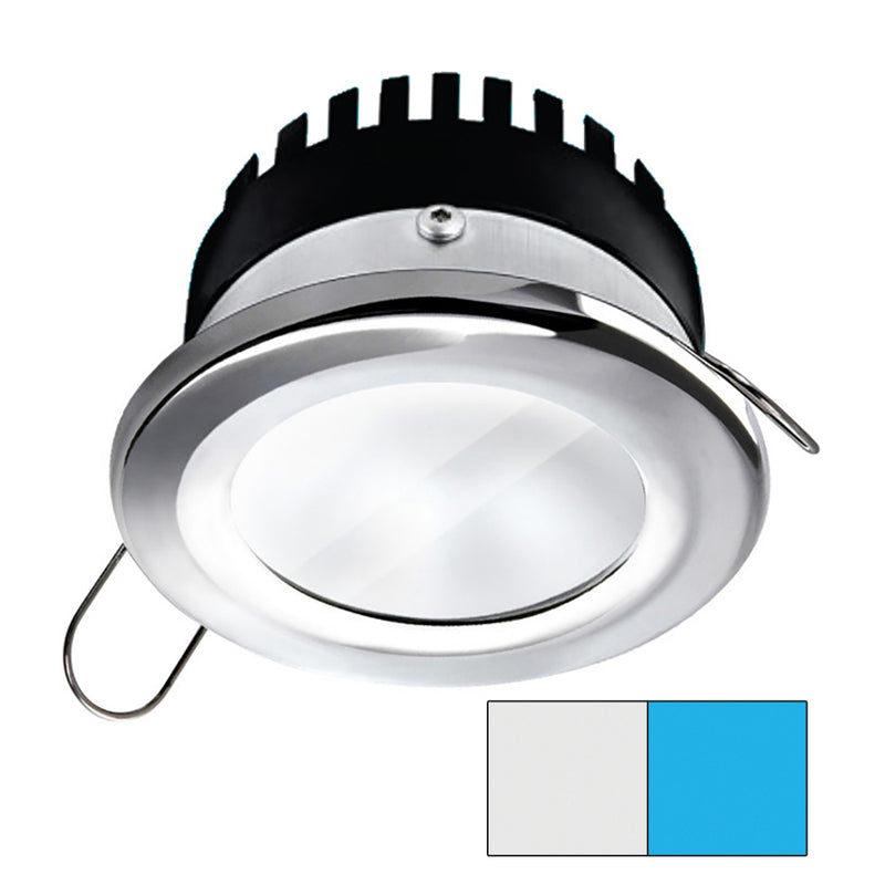 i2Systems Apeiron A506 6W Spring Mount Light - Round - Cool White  Blue - Polished Chrome Finish
