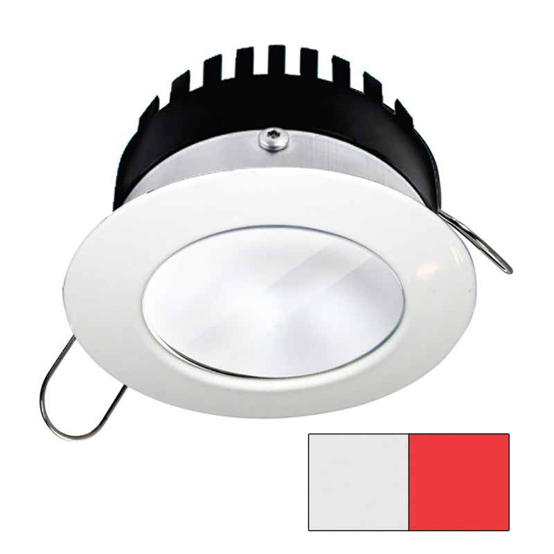 i2Systems Apeiron PRO A506 - 6W Spring Mount Light - Round - Cool White  Red - White Finish