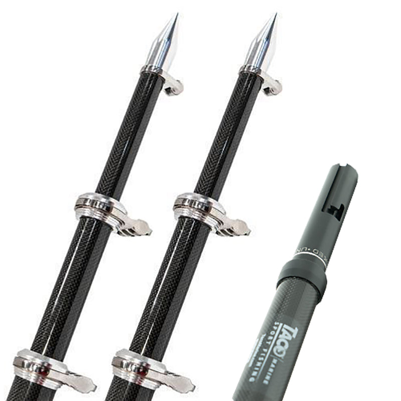 TACO 24 Carbon Fiber Twist  Lock Outrigger Poles f/GS-450, GS-500  GS-1000 Bases - Black