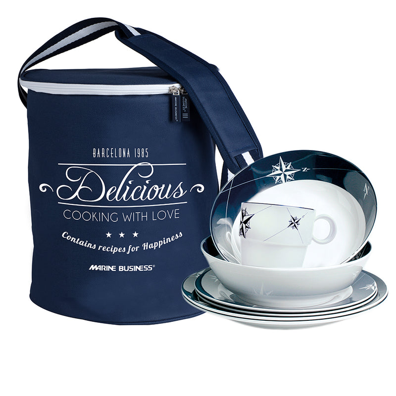 Marine Business Melamine Tableware Set  Basket - NORTHWIND - Set of 24