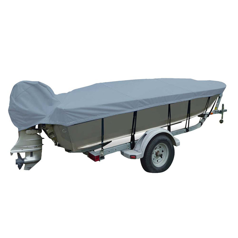 Carver Sun-DURA Extra Wide Series Styled-to-Fit Boat Cover f/21.5 V-Hull Fishing Boats - Grey