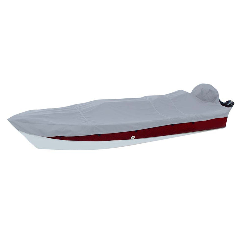 Carver Poly-Flex II Narrow Series Styled-to-Fit Boat Cover f/17.5 V-Hull Side Console Fishing Boats - Grey
