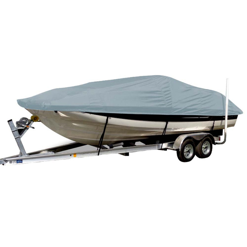 Carver Sun-DURA Styled-to-Fit Boat Cover f/22.5 Sterndrive Deck Boats w/Low Rails - Grey