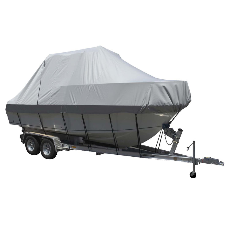 Carver Sun-DURA Specialty Boat Cover f/22.5 Walk Around Cuddy  Center Console Boats - Grey