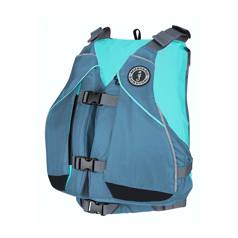 Mustang Womens Moxie Foam Vest - Aqua/Slate - XS/Small