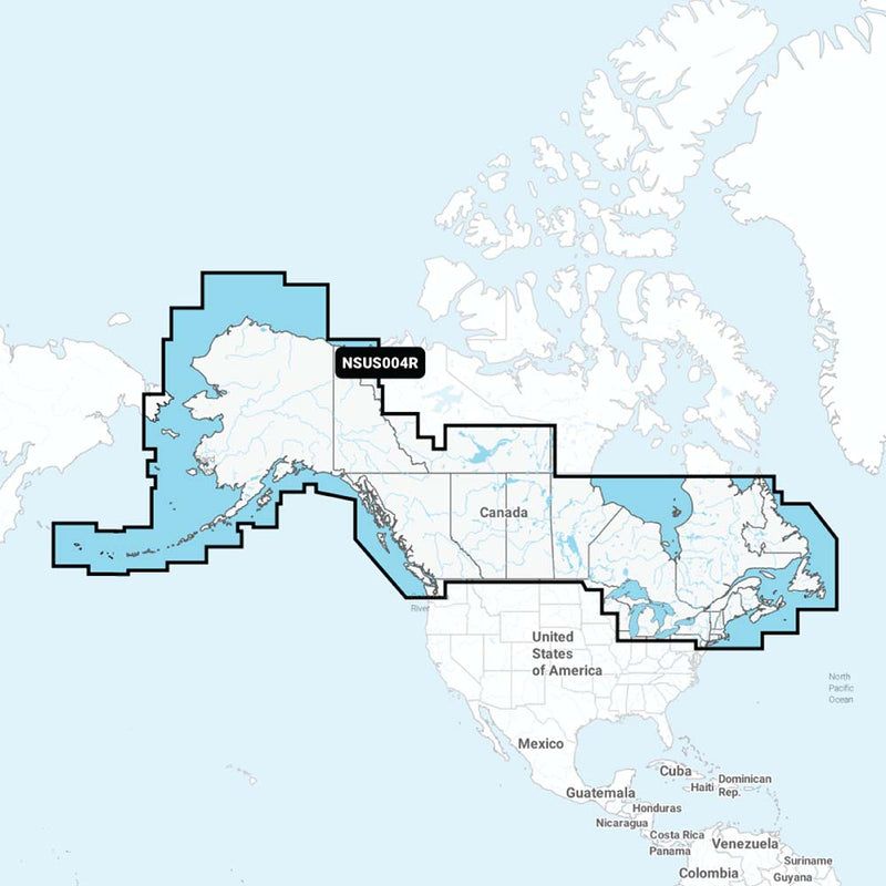 Garmin Navionics+ NSUS004R Canada  Alaska