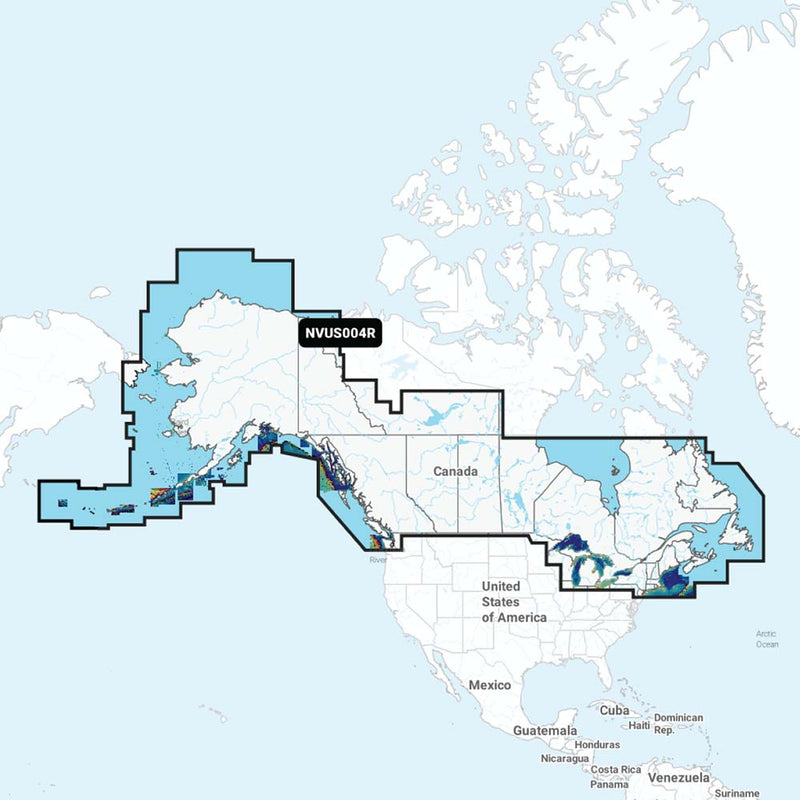 Garmin Navionics Vision+ NVUS004R Canada  Alaska