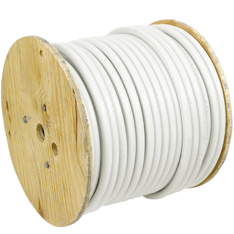 Pacer White 4 AWG Battery Cable - 250