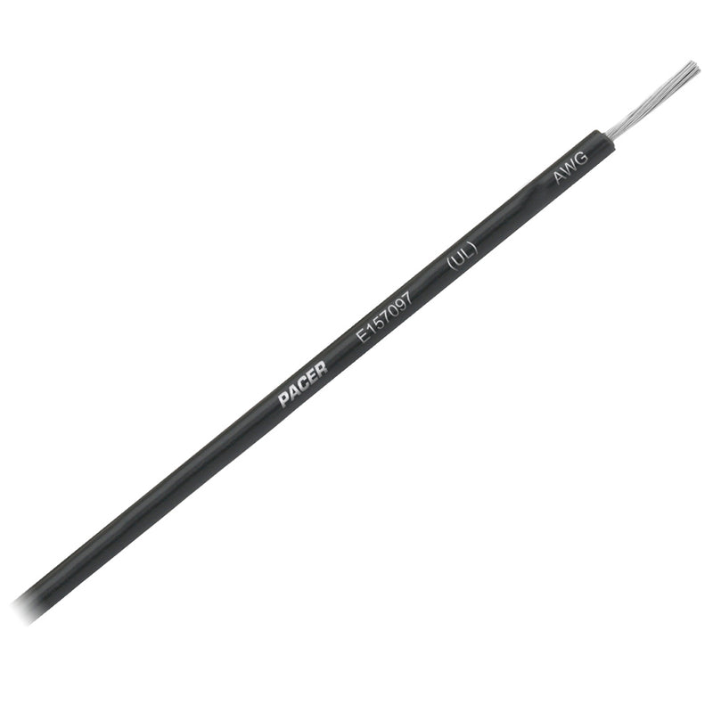 Pacer Black 12 AWG Primary Wire - 12