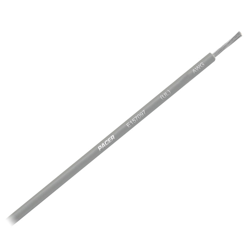 Pacer Grey 12 AWG Primary Wire - 12