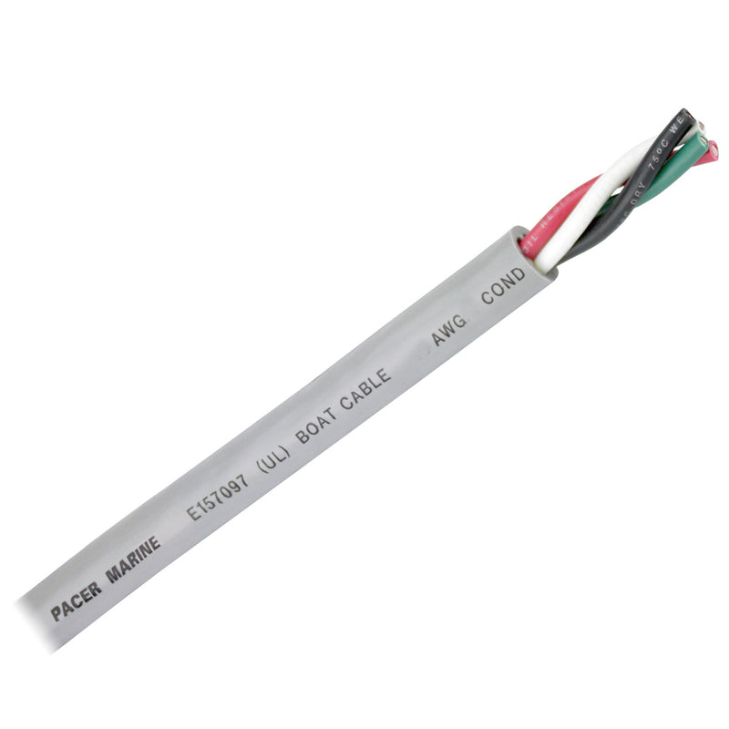 Pacer 16/4 AWG Round Cable - Black/Green/White/Red - 500