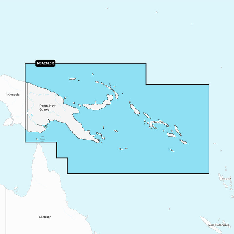 Garmin Navionics+ NSAE025R - Papua New Guinea  Solomon Islands - Marine Chart